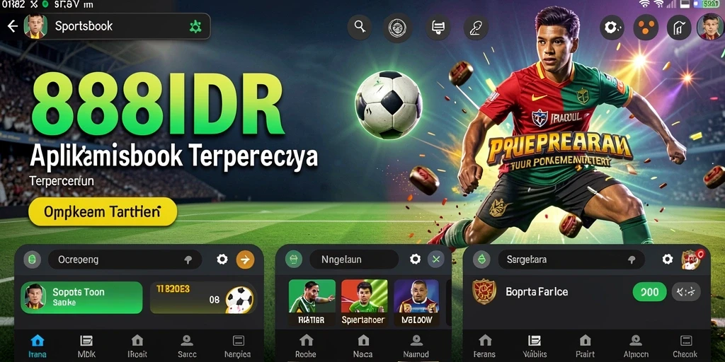 Screenshot gameplay 888IDR menampilkan berbagai pilihan taruhan olahraga.