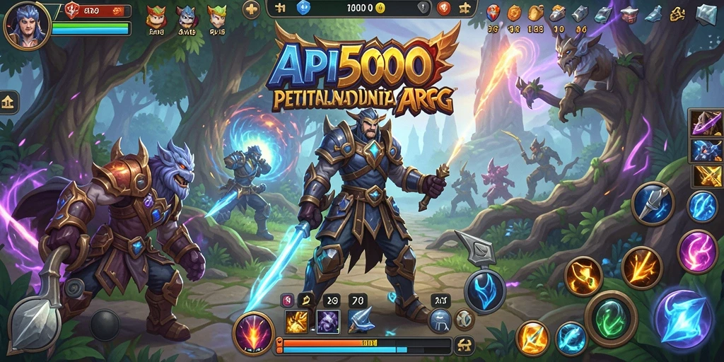 Screenshot gameplay API5000 yang menampilkan pertempuran epik.