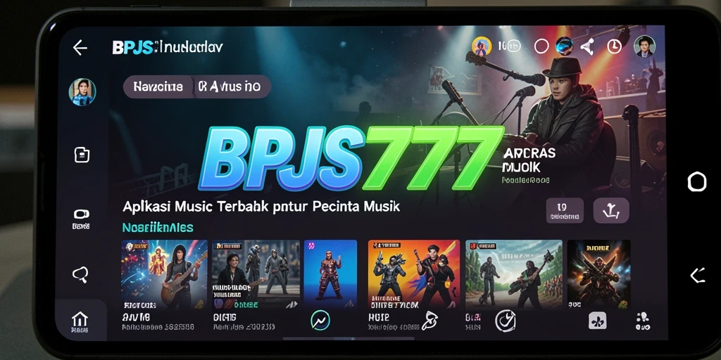 Tampilan gameplay interaktif di BPJS777 dengan lagu-lagu favorit.
