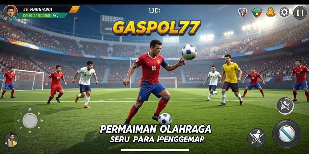 Screenshot gameplay GASPOL77 yang menunjukkan aksi seru permainan olahraga.