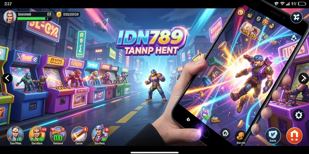 Tampilan gameplay seru dalam IDN789 dengan level yang menantang.