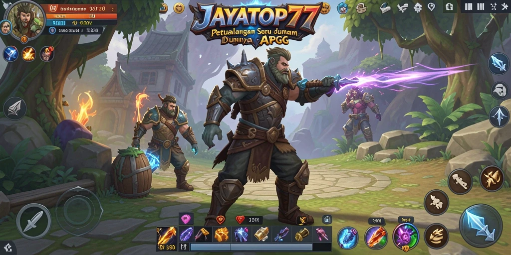 Tampilan gameplay seru dalam JAYATOP77 dengan pertarungan epik.