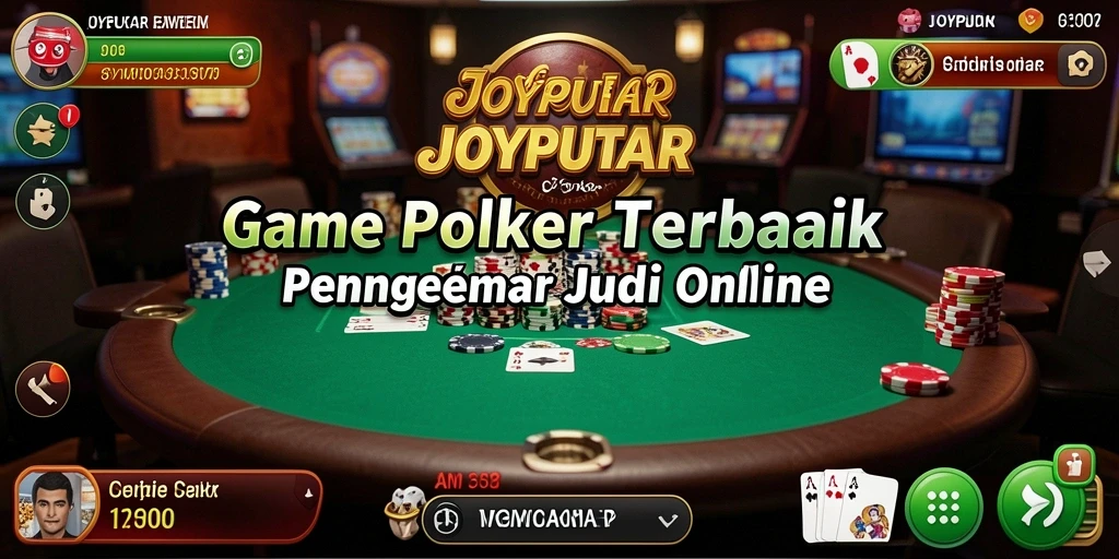 Screenshot gameplay <strong>JOYPUTAR</strong> yang menampilkan suasana poker yang menarik.