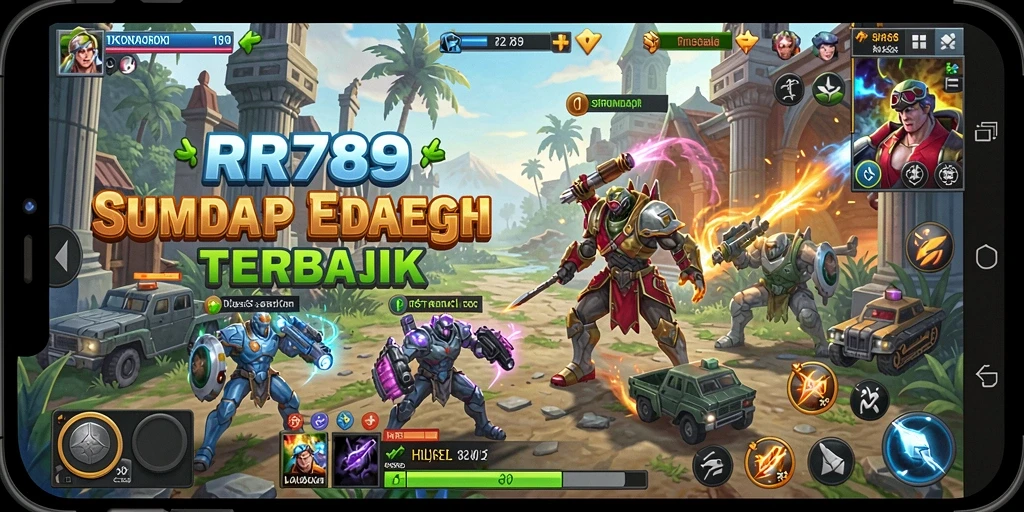 Tampilan gameplay RR789 yang menampilkan strategi pertempuran mendebarkan.