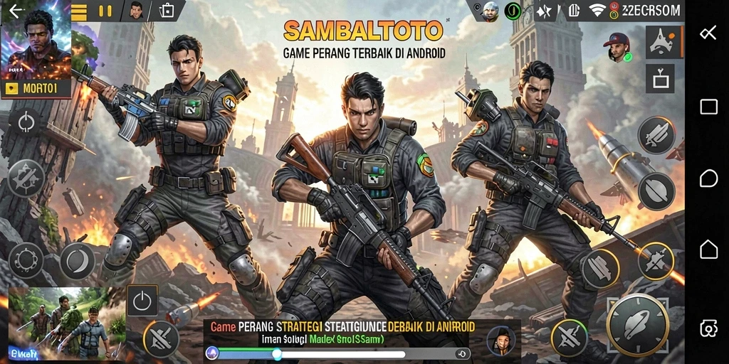 Tangkapan layar gameplay menunjukkan pertempuran seru di SAMBALTOTO.