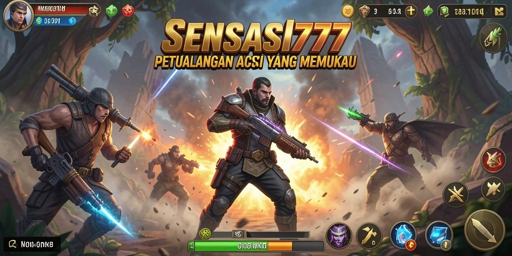 Tangkapan layar SENSASI777 menampilkan aksi pertarungan yang intens dan grafis yang luar biasa.
