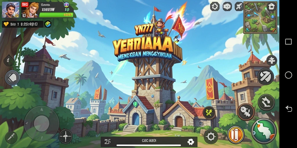 Tampilan gameplay menara pertahanan yang seru dan menegangkan.