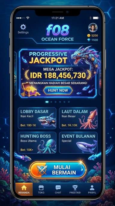 Tampilan antarmuka f08 yang sederhana memudahkan navigasi.